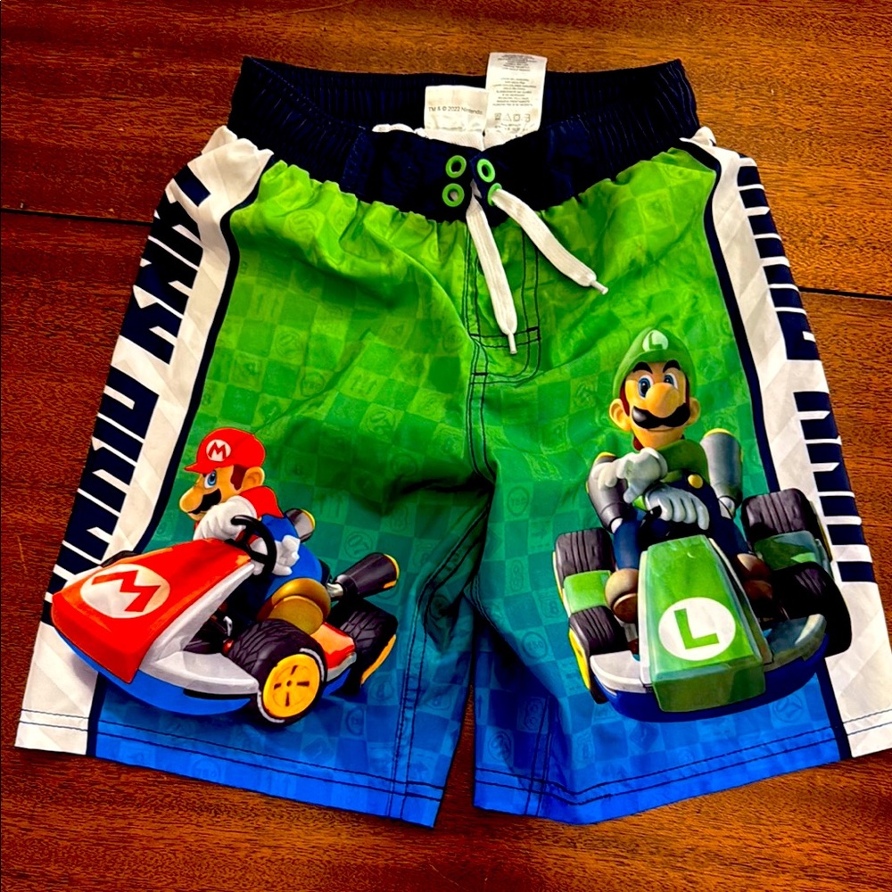 Mario Kart Swim Trunks